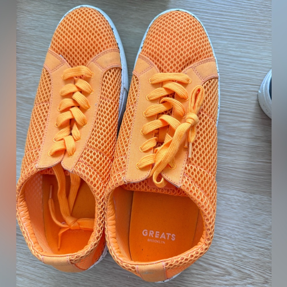 Greats Brooklyn shoes orange brand new